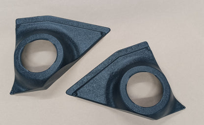 Kick panel speaker pods
