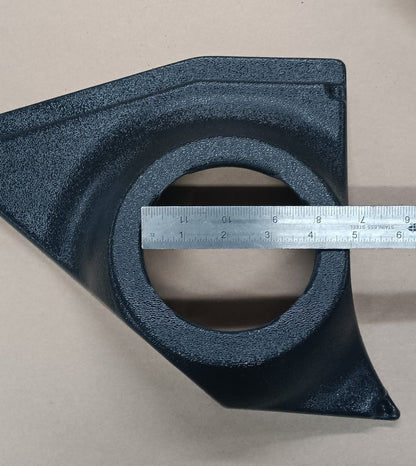 Kick panel speaker pods