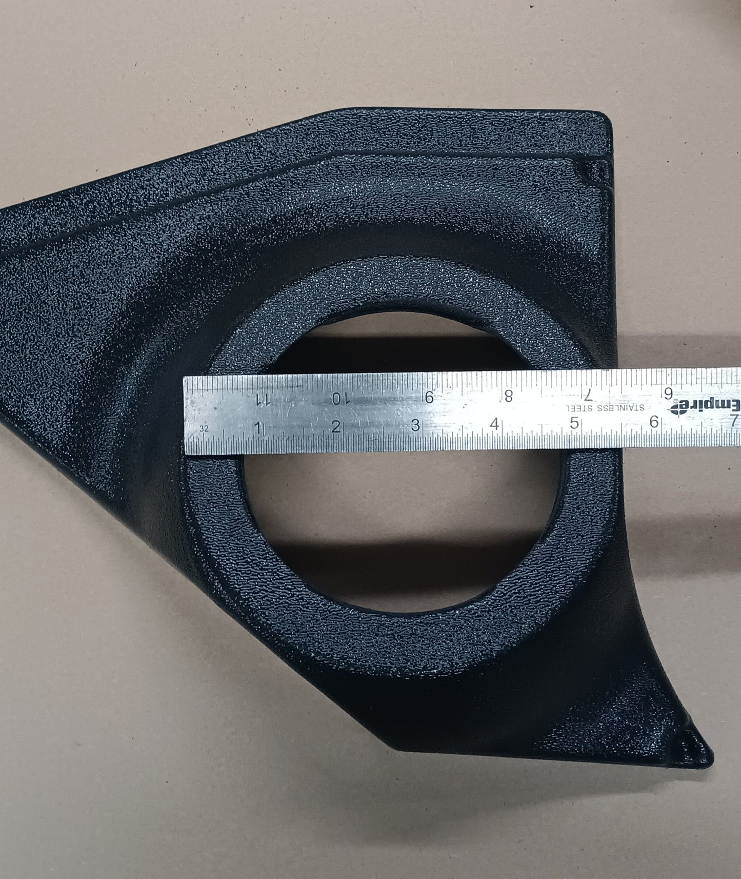 Kick panel speaker pods